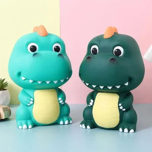 Hucha dinosaurio de plástico