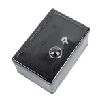 Hucha caja fuerte, color negra