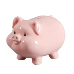 hucha de cerdito rosa 20 cm