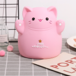 hucha grande rosa gato