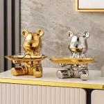 hucha decorativa oso bandeja
