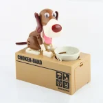 Juguete de perro con monedas