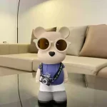 decoración con hucha oso celebridad