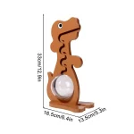 hucha en madera pingüino