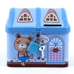 Hucha Casita Hojalata con Candado
