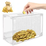 Hucha 10000€ en acrílico transparente