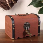 hucha vintage de madera