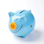Cerdito decorativo lunares