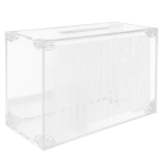 Hucha transparente de acrílico rectangular con ranura superior, gran capacidad para ahorrar hasta 10000 euros