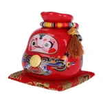 Hucha Japonesa Roja Serpiente del Zodiaco
