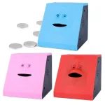 Hucha electrónica con cara humana divertida