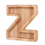 Hucha abecedario de madera
