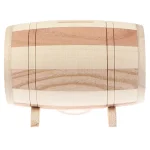 elegante hucha de madera